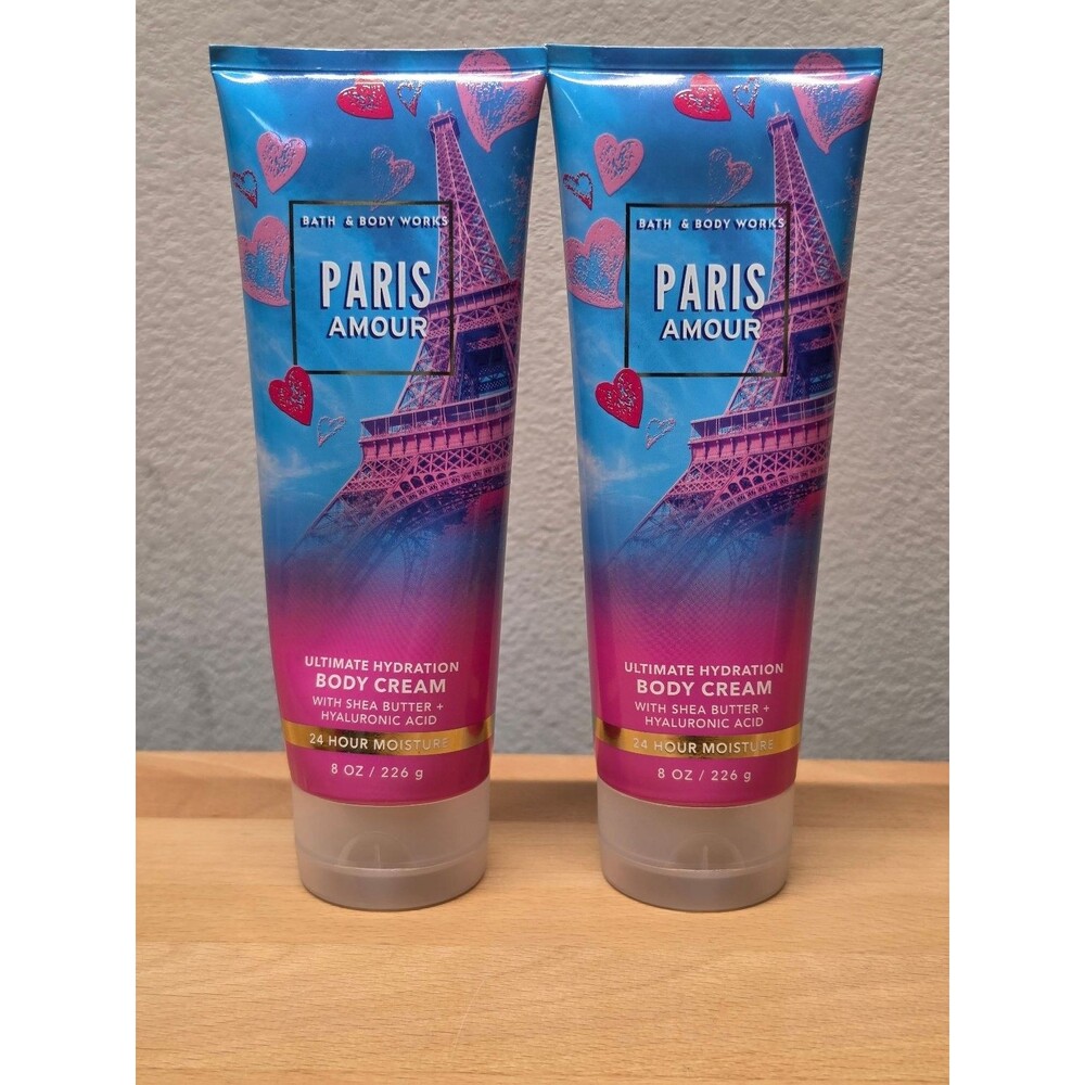 Bath & Body Works Paris Amour Ultimate Hydration Body Cream 8 oz - Lot of 2